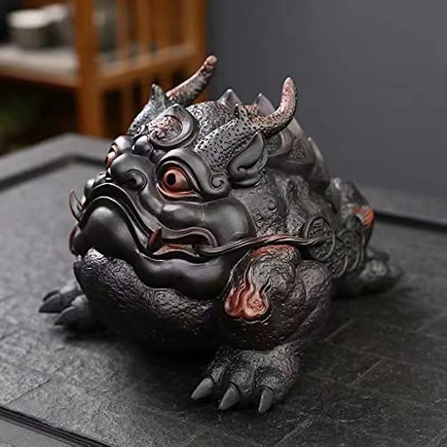 龍角 金蟾 銭蛙 三足 置物　送料無料 Amazon.co.jp: 龍角 金蟾 銭蛙 三足 置物 オブジェ 動物 インテリア 金